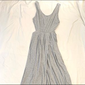 Full length gray dress